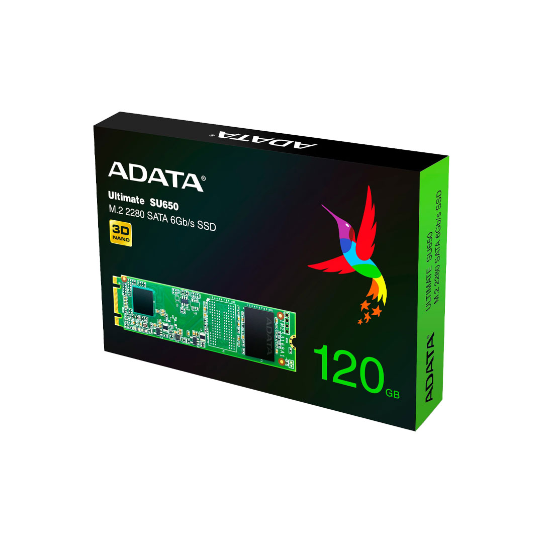 حافظه SSD اینترنال ای دیتا SU650 M.2 ظرفیت 120 گیگابایت