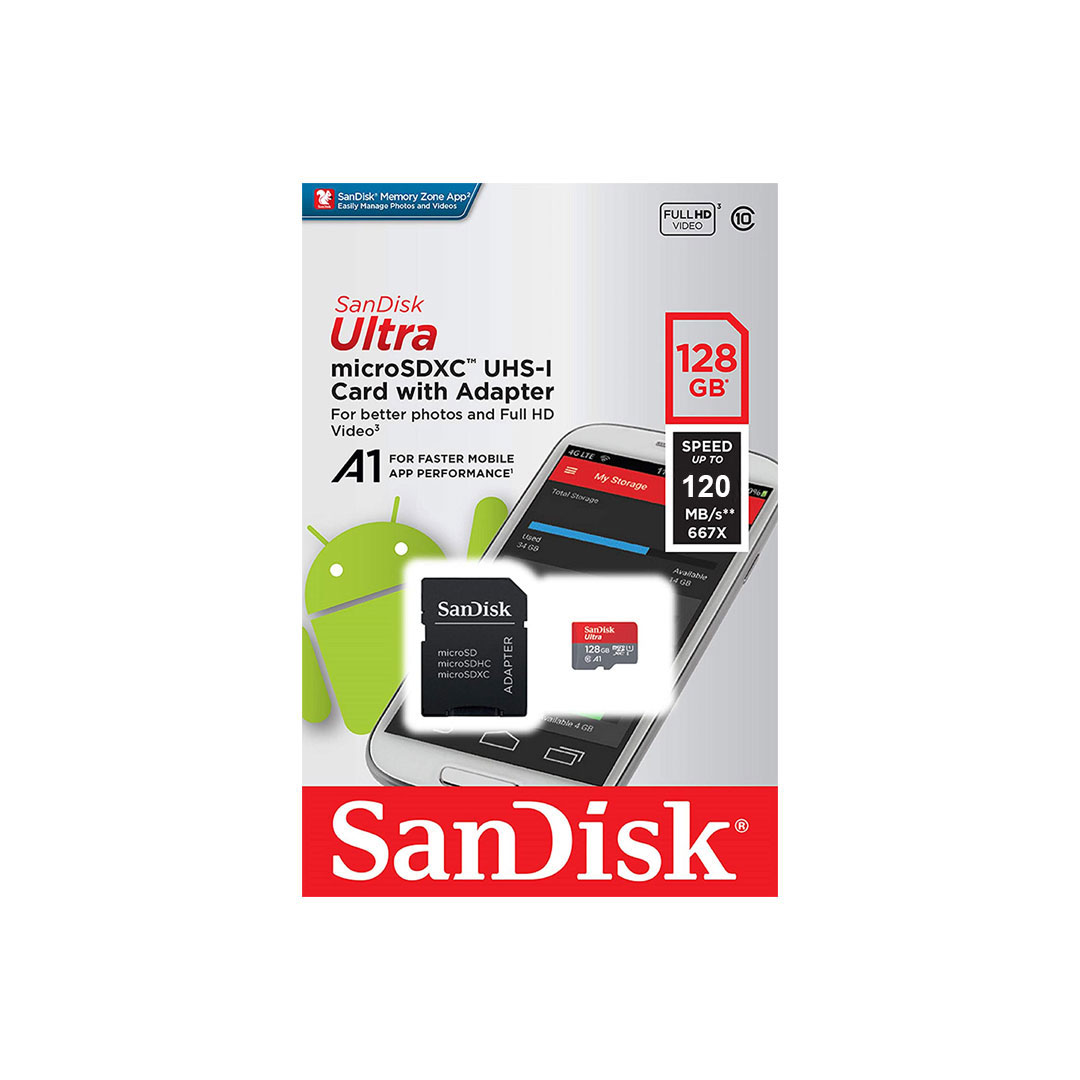 کارت حافظه سن دیسک microSDXC U1 ظرفیت 128 گیگابایت