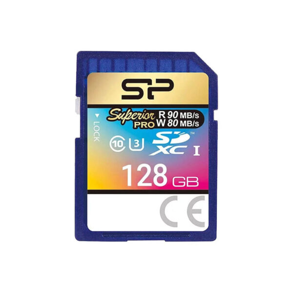 کارت حافظه سیلیکون پاور SDXC Superior PRO U3 ظرفیت 128 گیگابایت