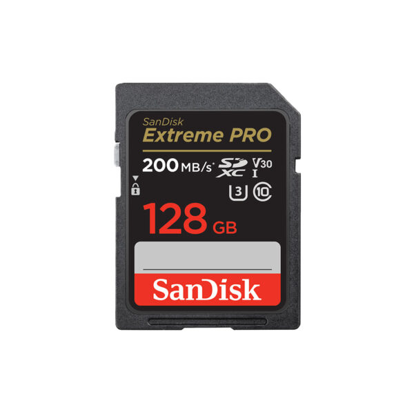 کارت حافظه سن دیسک SDXC Extreme PRO U3 200M ظرفیت 128 گیگابایت