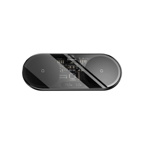 شارژر بی سیم 20 وات باسئوس Digital LED Display 2-in-1