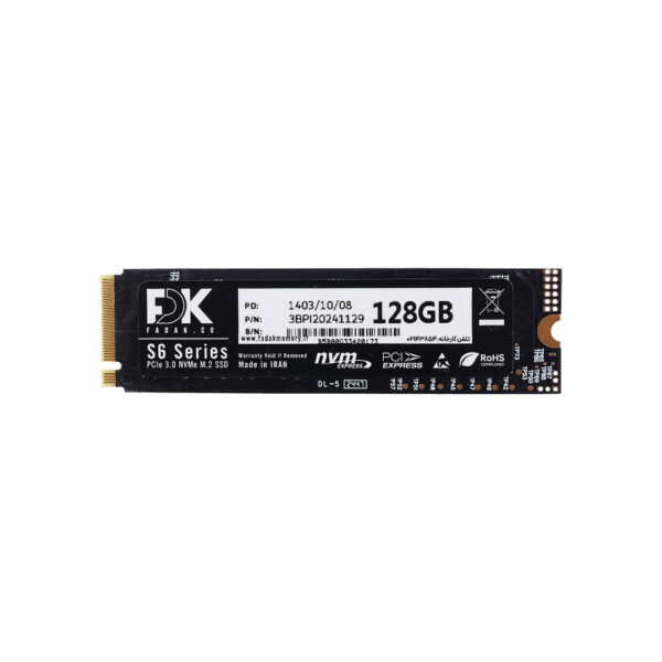 اس اس دی اینترنال اف دی کی S6 SERIES M.2 ظرفیت 128 گیگابایت