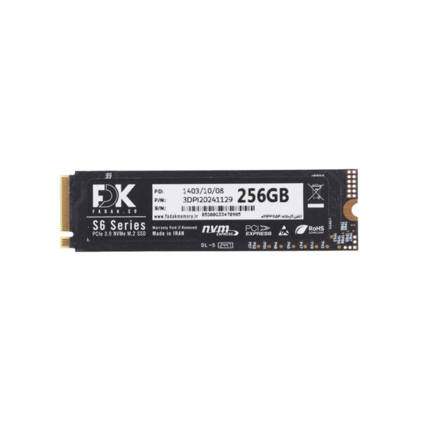 اس اس دی اینترنال اف دی کی S6 SERIES M.2 ظرفیت 256 گیگابایت