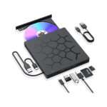 درایو نوری اکسترنال آکستروم مدل CD/DVD Built In Card Reader + FULL HUB